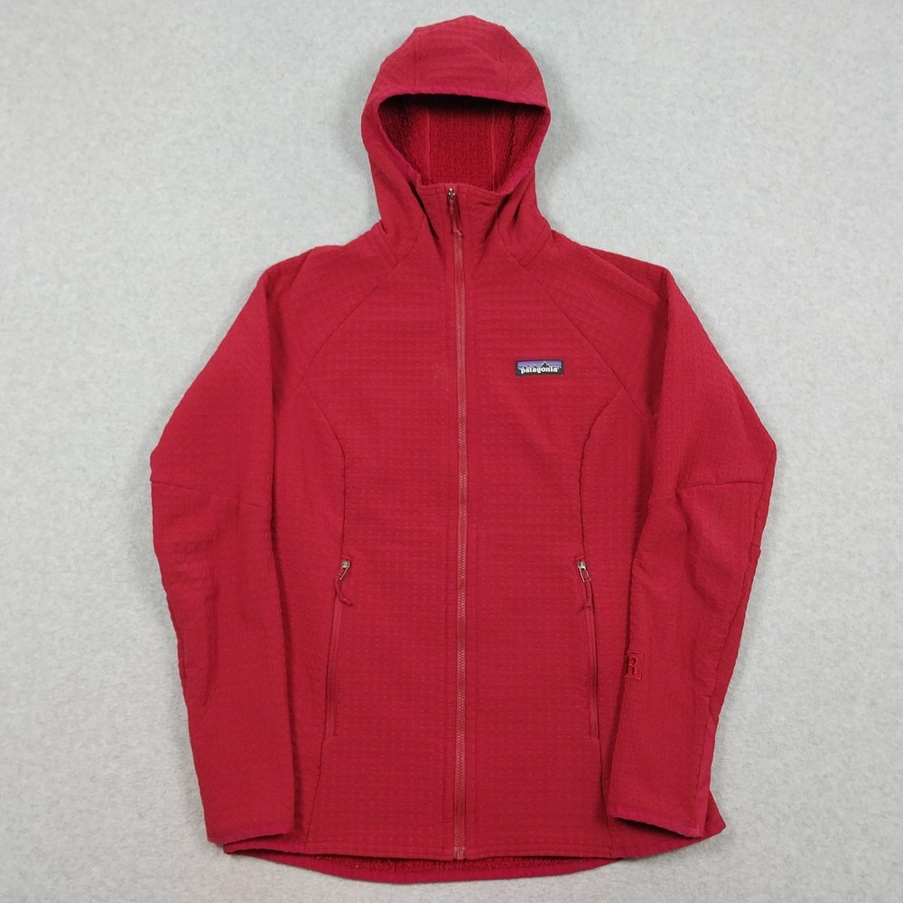 Patagonia Jacket Womens Small Red R2 TechFace Hoody Regulator Hiking 83735